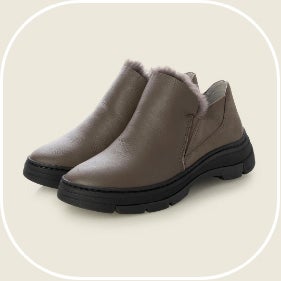 アンクルスリッポンムートンブーツ [オーク] ¥27,390税込