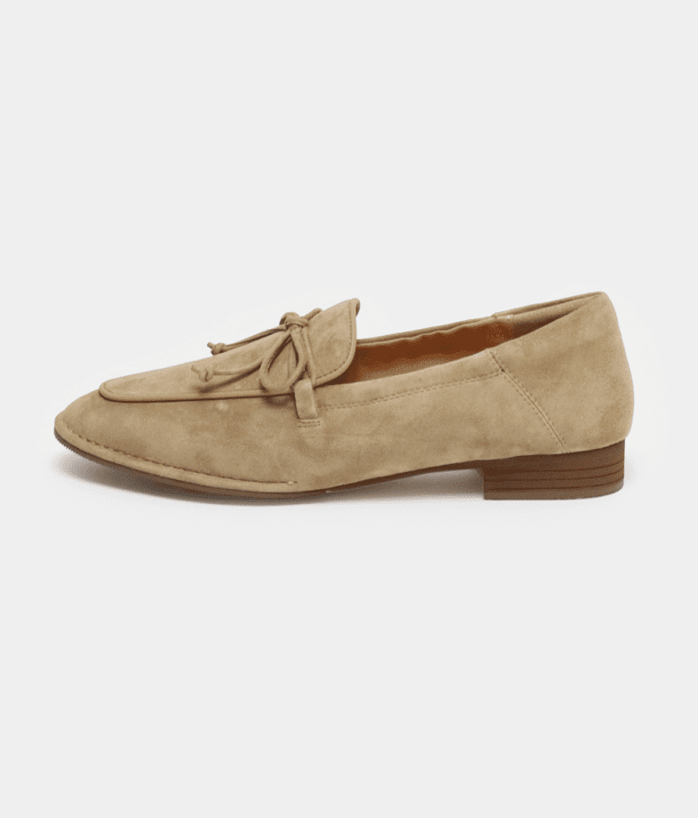 soft leather ribbon loafers fs 270 beige