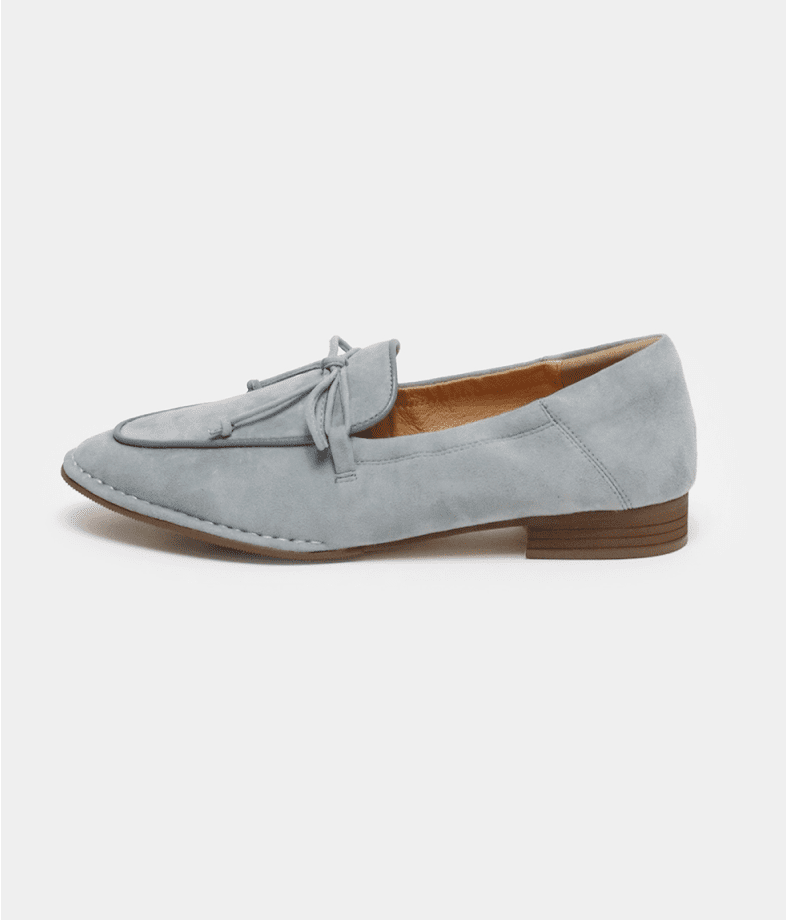 soft leather ribbon loafers fs 270 blue