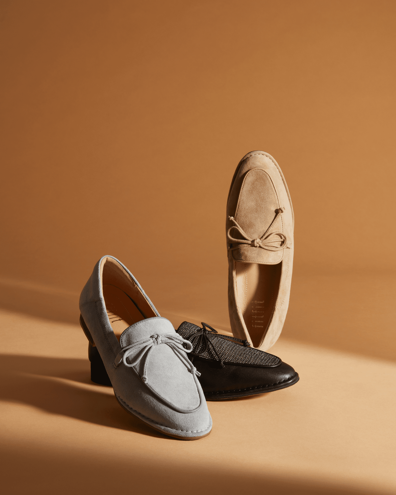 soft leather ribbon loafers fs 270