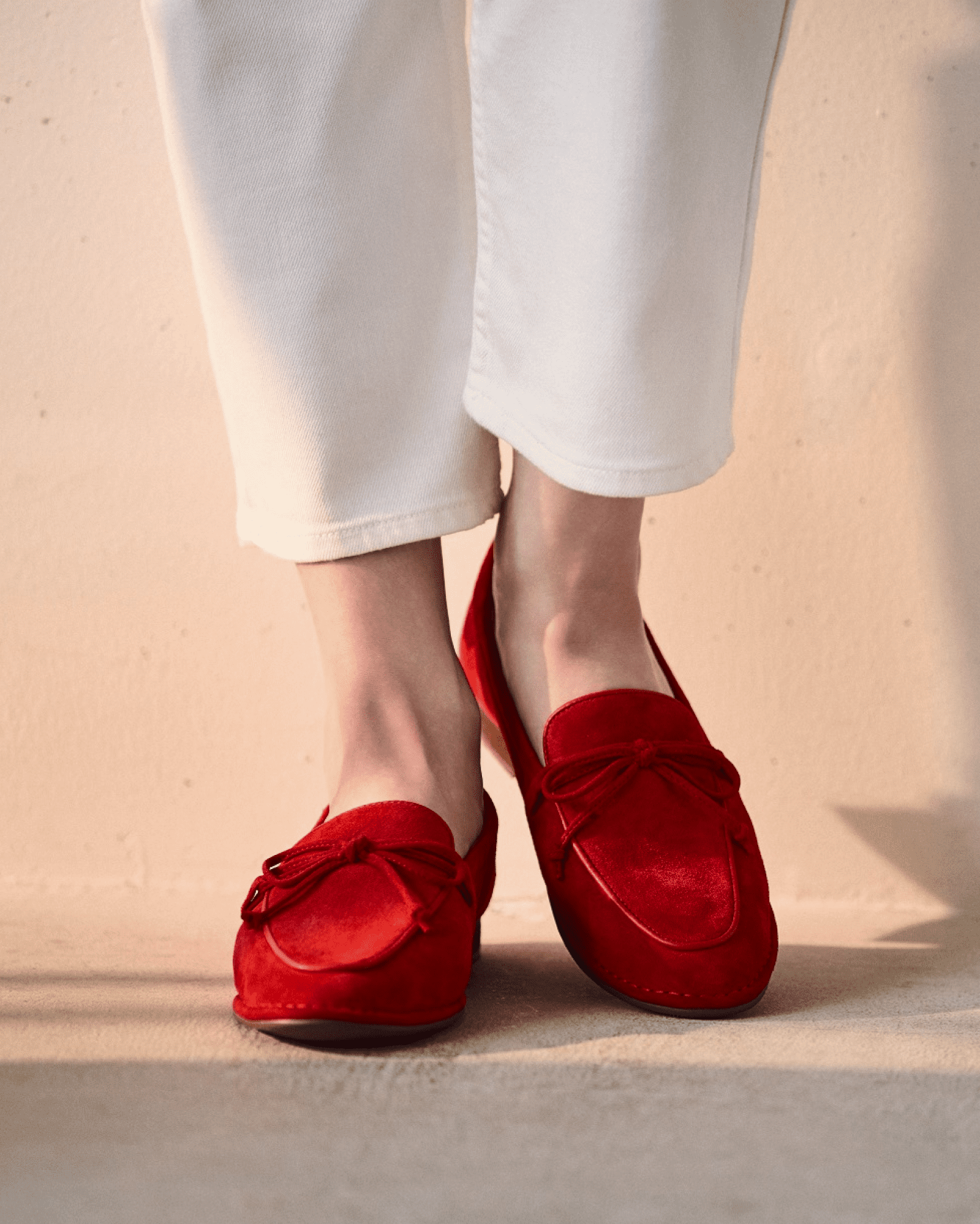 soft leather ribbon loafers fs 270