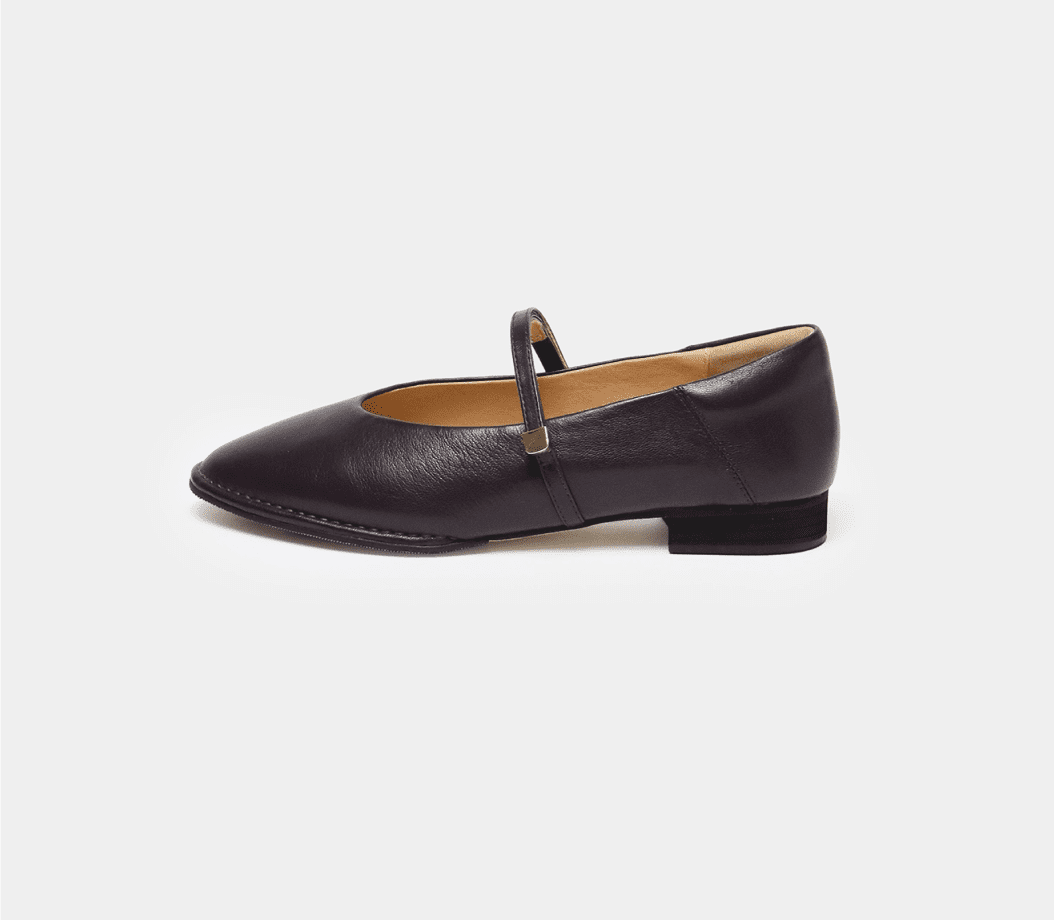 soft leather strap ballet fs 270 burgundy