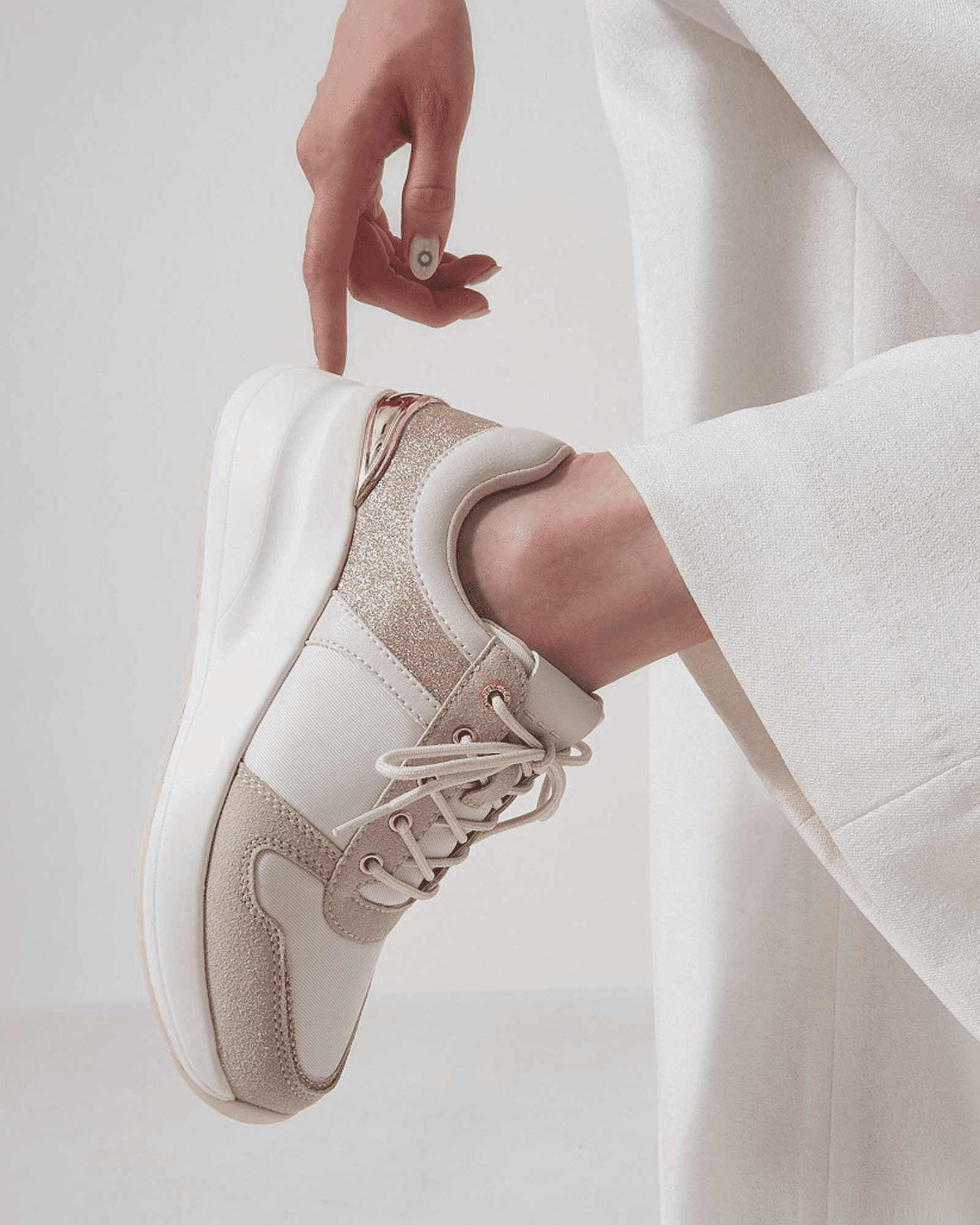 style up glitter sneakers