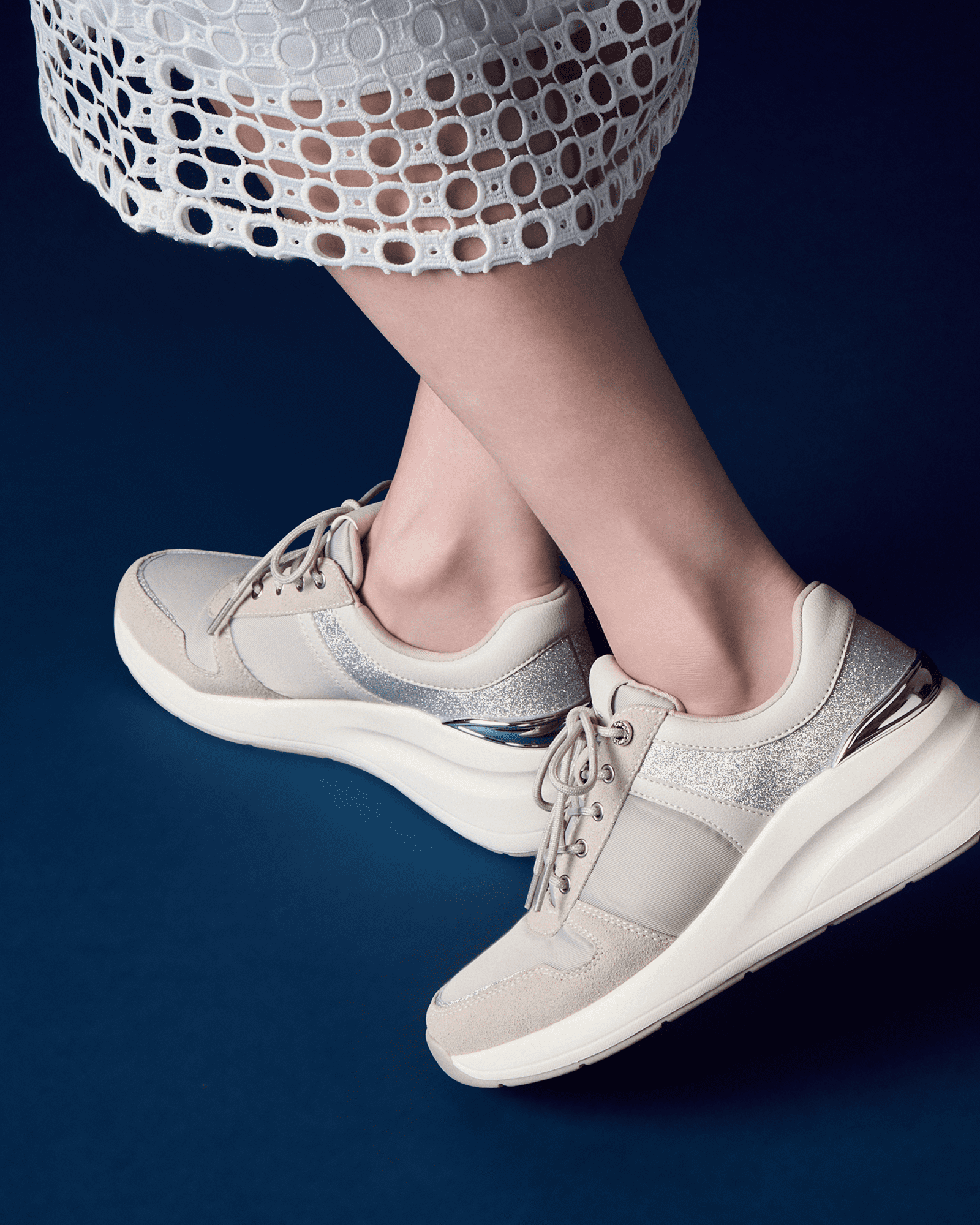 style up glitter sneakers