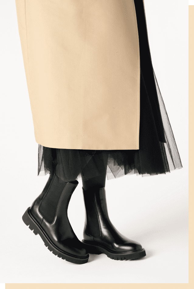 撥水ソフトジップサイドゴアブーツ