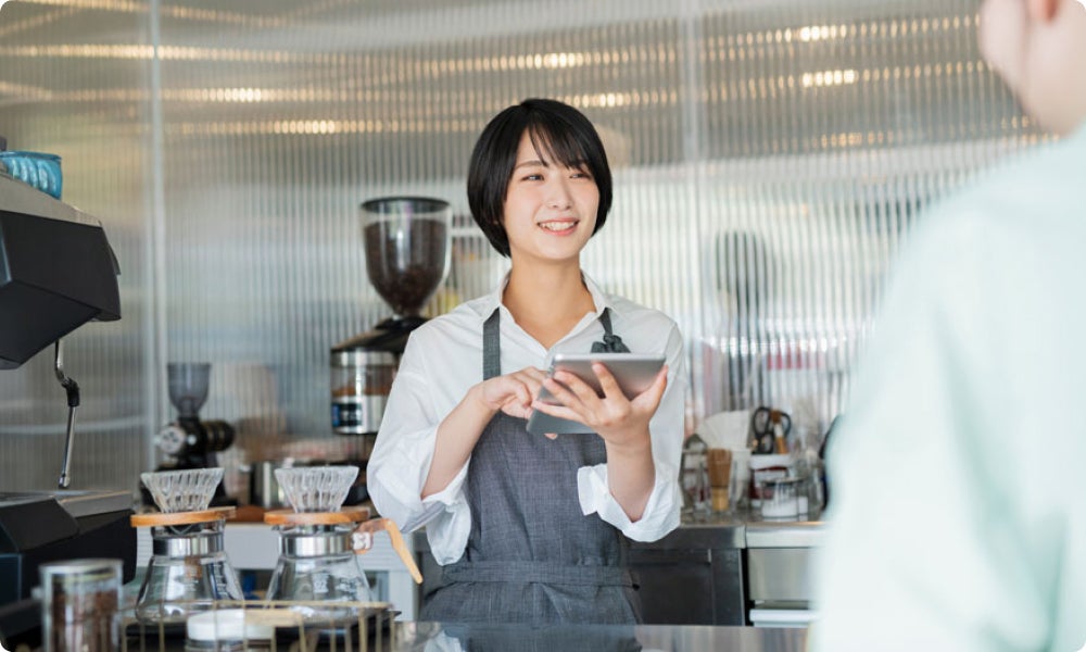 立ち仕事シーン