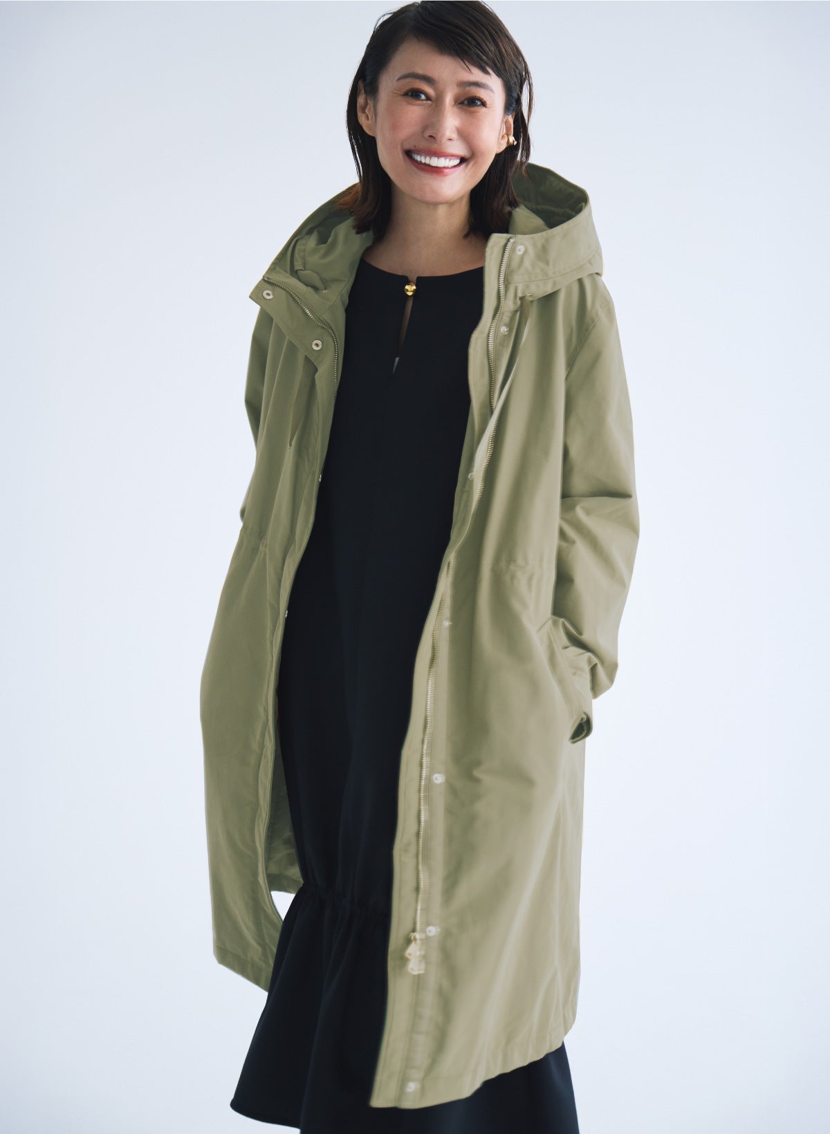 マジカルサーモ・グログランコート／立体フード