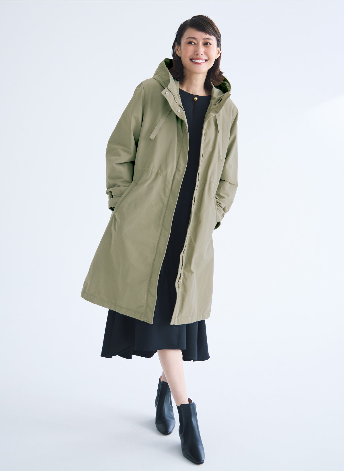 マジカルサーモ・グログランコート／立体フード