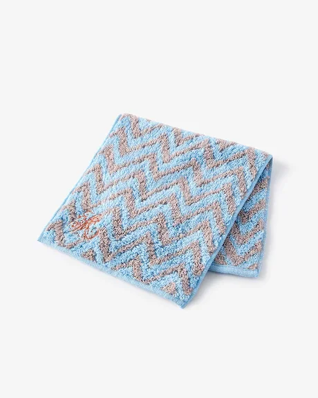Doガード・抗ウイルス今治刺繍ハンカチ(ブルー)
