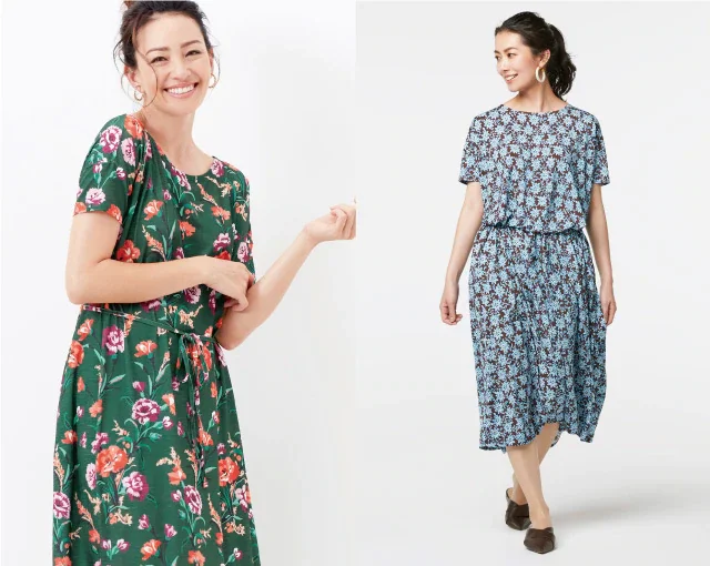 100柄ワンピース特集：新柄が続々登場/40代50代からのDoCLASSE
